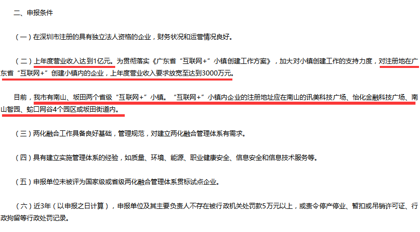 這5個地區(qū)的企業(yè)不滿1億要求也可以申請兩化融合貫標試點！